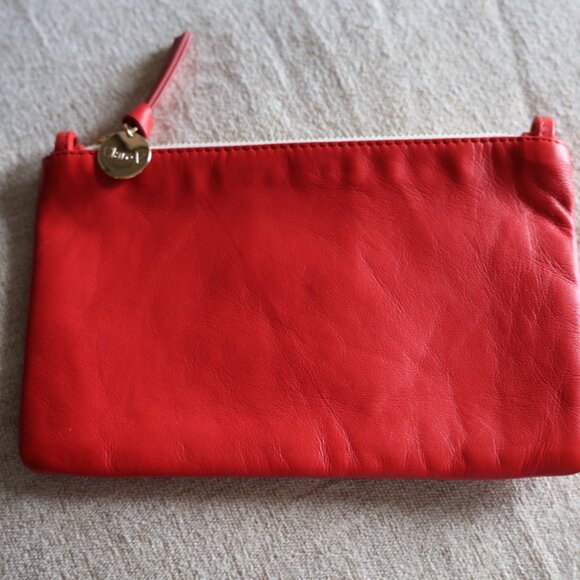 Clare V. Wallet Clutch w/tabs in Red EUC - Picture 1 of 4